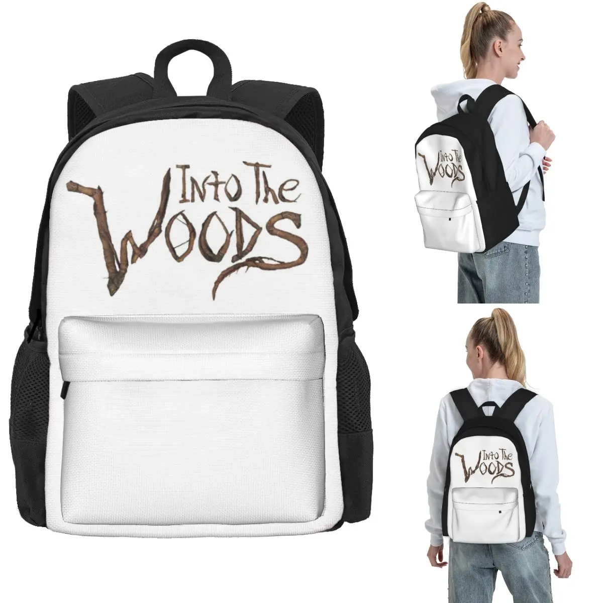 Into The Woods Logo Backpack Hot Sale Daypack Large Capacity Boys Girls BookBag School Bag Shoulder Bags for Men Women