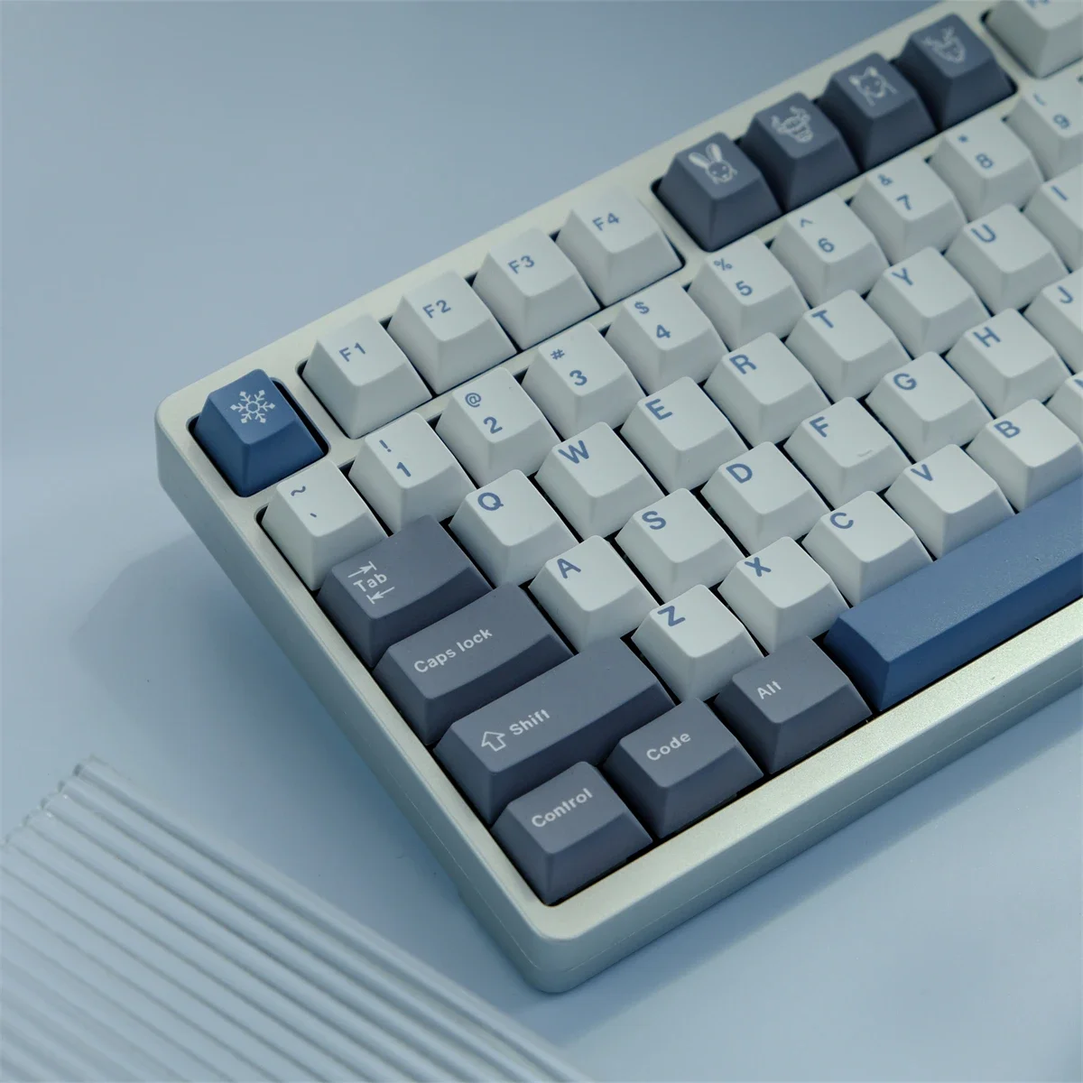 

KBCaps PBT Материал 129 клавиш GMK Arctic круг краска Сублимация Вишневый профиль колпачки для MX Переключатель GK75 GK96 колпачки клавиатуры