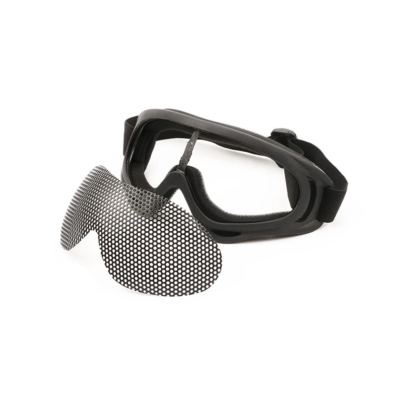 1Pc Outdoor Eye Protective Comfortable Airsoft Safety Tactical Eye Protection Metal Mesh Glasses Goggle