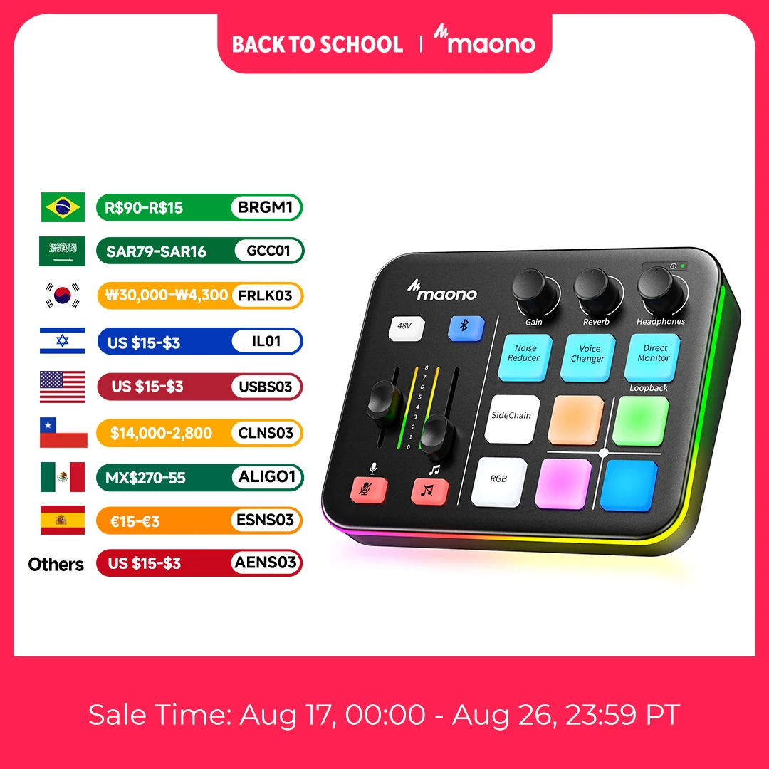 Elgato Stream Deck - MAONO G1 NEO Gaming Audio Mixer