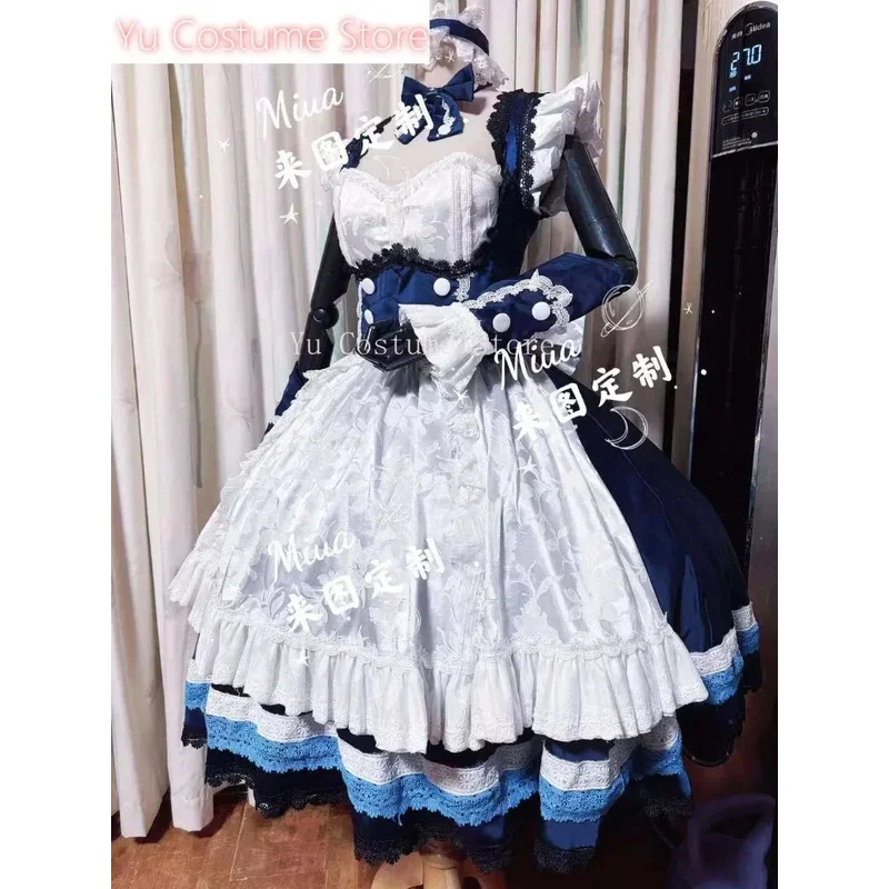 فستان خادمة إنجليزي من Yu Azur Lane Belfast أزياء تنكرية لحفلات الرسوم المتحركة أزياء الهالوين للعب الأدوار ملابس Clothinga;3,v'5.