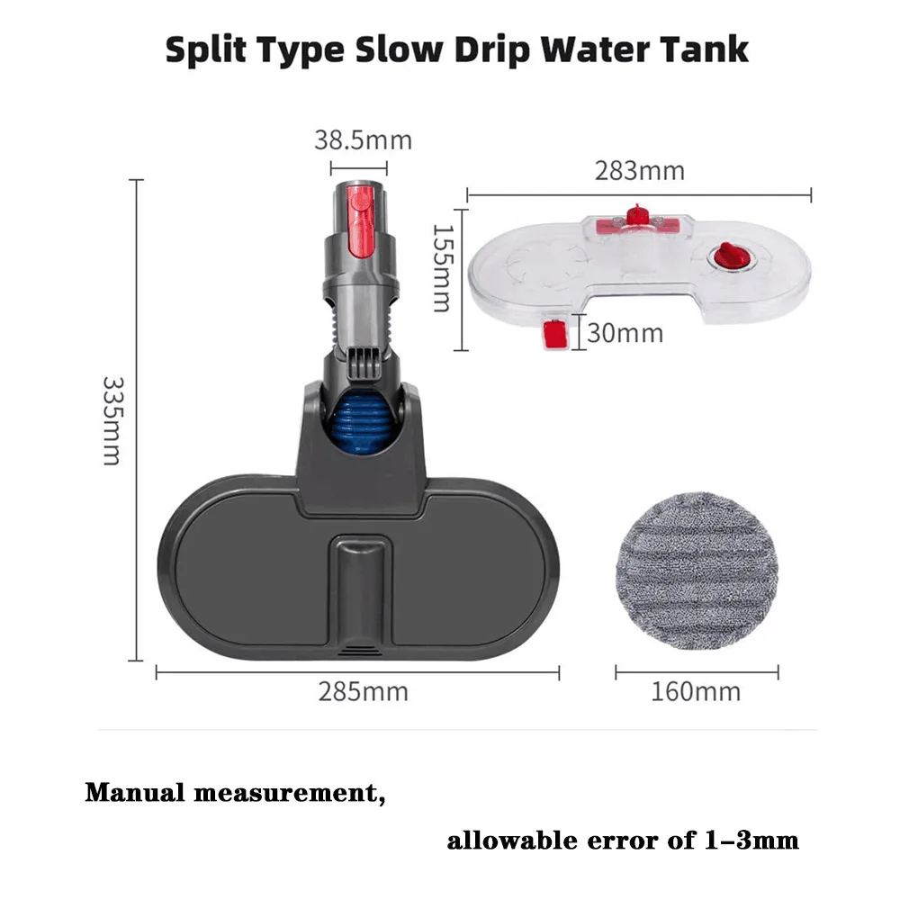 Suit-For Dyson V7 V8 V10 V11 Electric Wet Dry Mopping Replaceable Partswith 1+Water Tank 1+ Head 4+ Pads