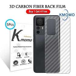 5Pcs Carbon Fiber Film For Xiaomi Mi 14T Pro 14 13T 13 12T 12 11 Lite 5G Ne 11T 10T Back Screen Protector