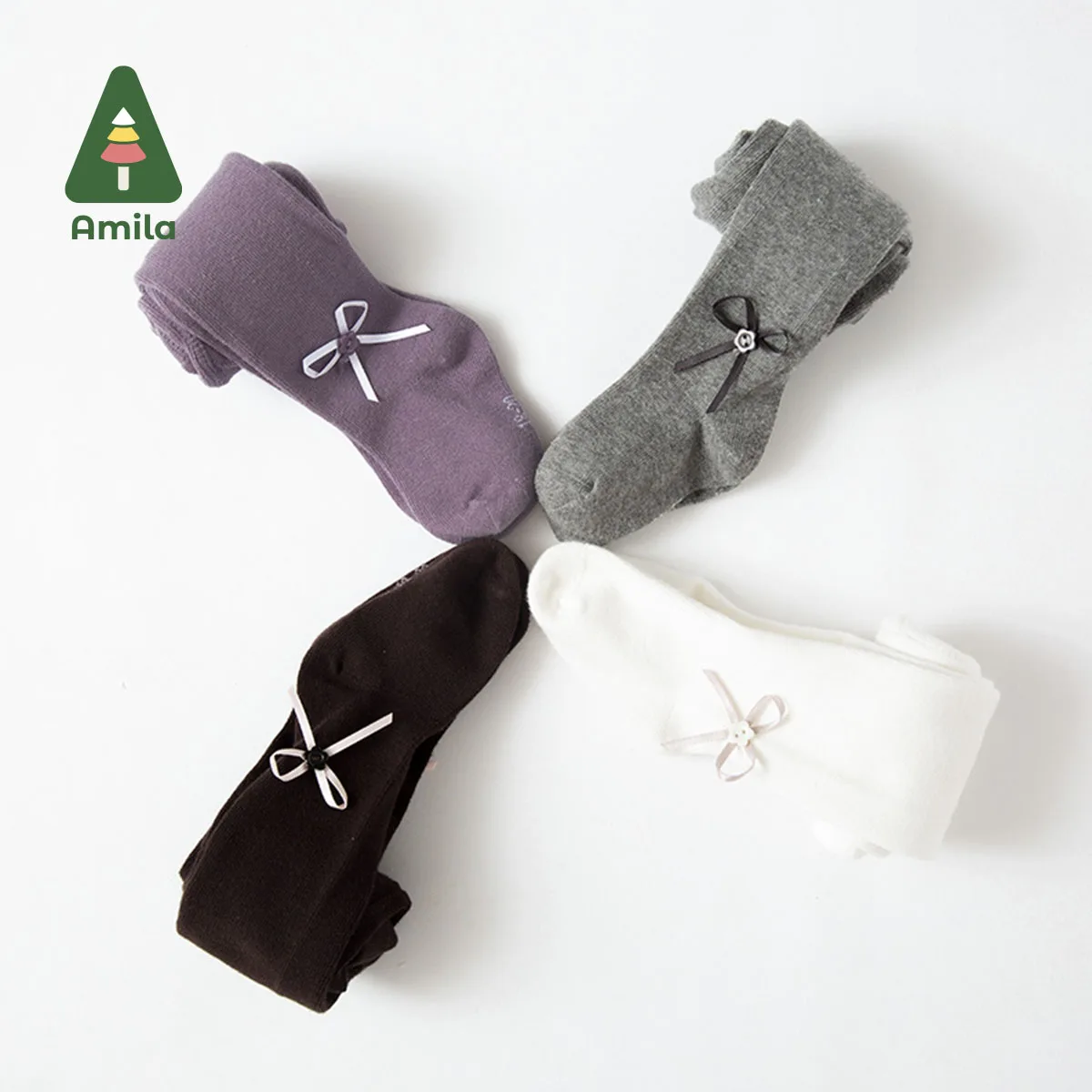 Amila Baby Girls Socks Pantyhose 2022 Autumn Winter Bottoming Sock Spring Infants and Kids Socks