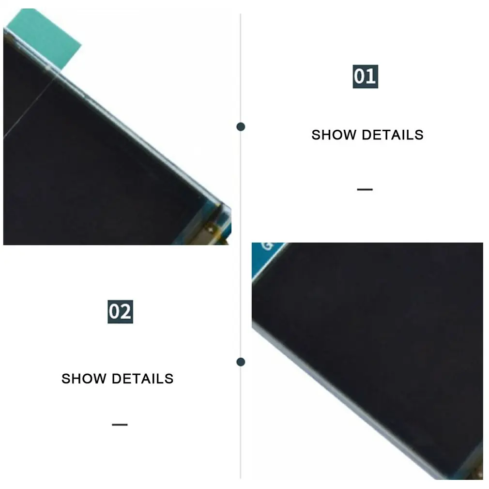 Tela de exibição do módulo OLED a cores, SSD1351, 128 RGB x 128 Drive, IC, SPI Interface para 51 STM32, 1,5"