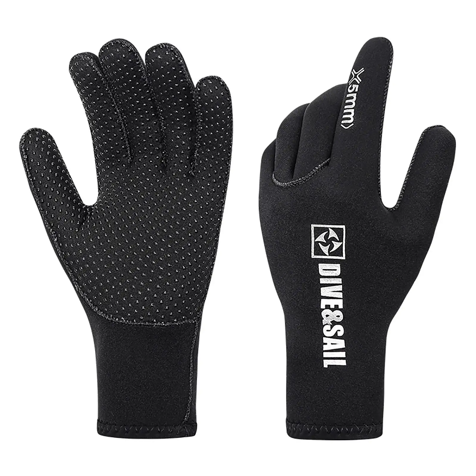 5MM Neoprene Gloves Spearfishing Diving Snorkeling Gloves Warm Boating Canoeing Kayaking Gloves for Swimming Winter Spearfishing