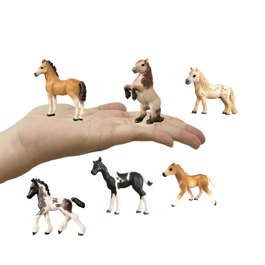 Figurka konia, sztuczne zwierzęta, figurki kucyka, zabawki koni, figurki zwierząt, figurka, zabawki dla dzieci, prezenty dla dzieci, edukacja, gry biurowe