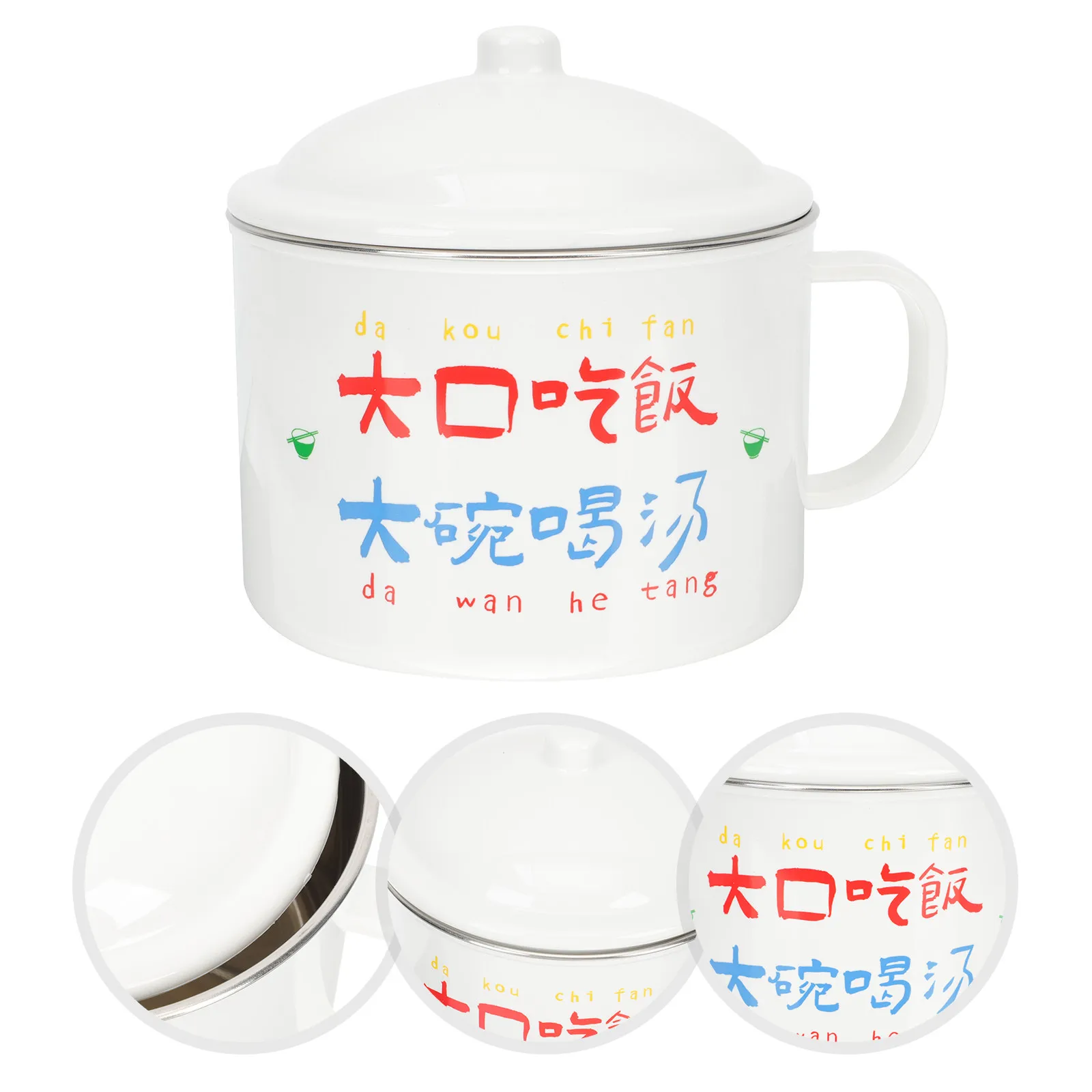 Tazón para Fideos de Acero Inoxidable, Tazón para Ramen con Tapa Hermética, Asa Antiescaldante, Soporte para Teléfono, Caja Bento, Recipiente Reutilizable para Sopa