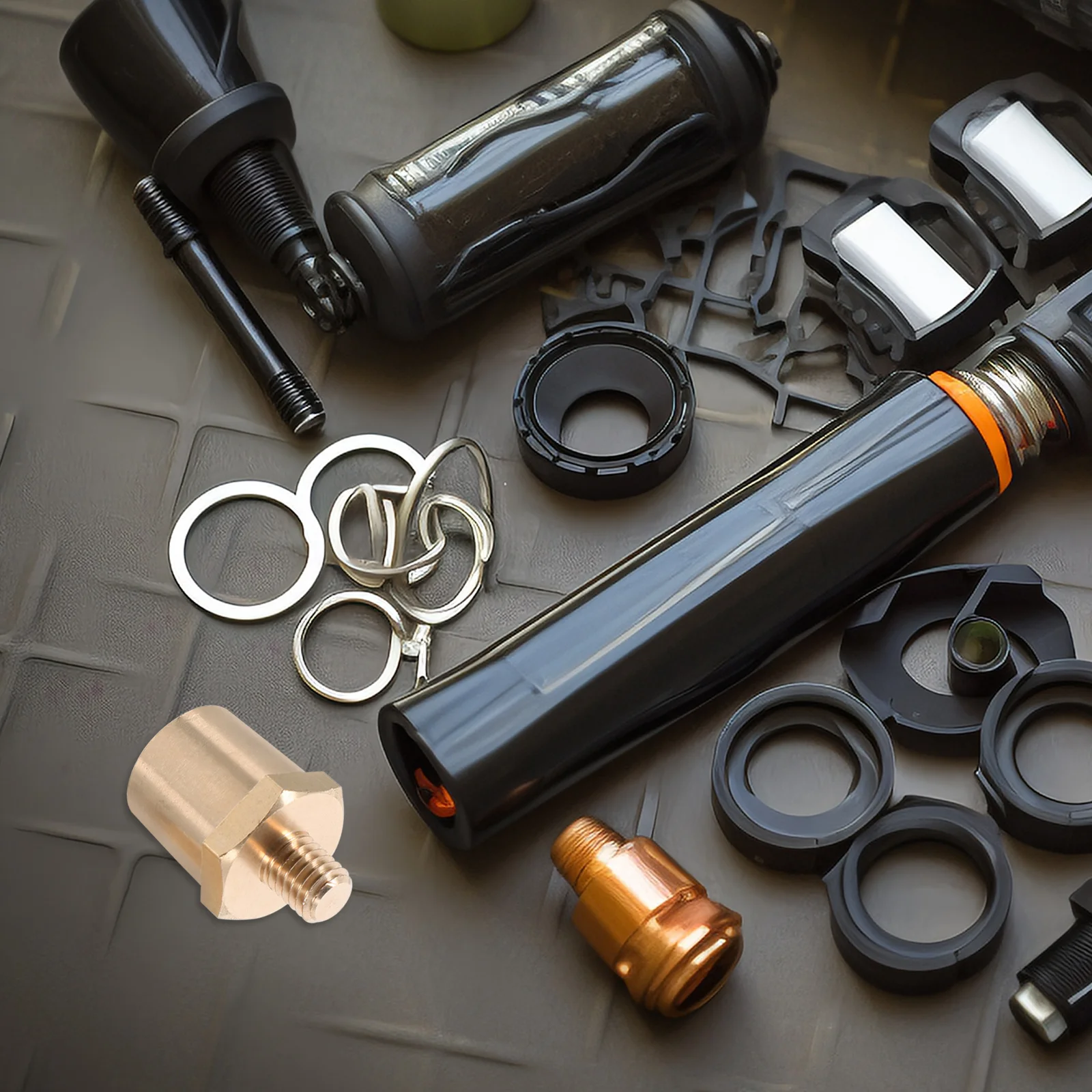 

2pcs 8Mm Post Adapter Brass Terminal Connector For Car Truck Side Post Terminal Connectors Auto Conductive