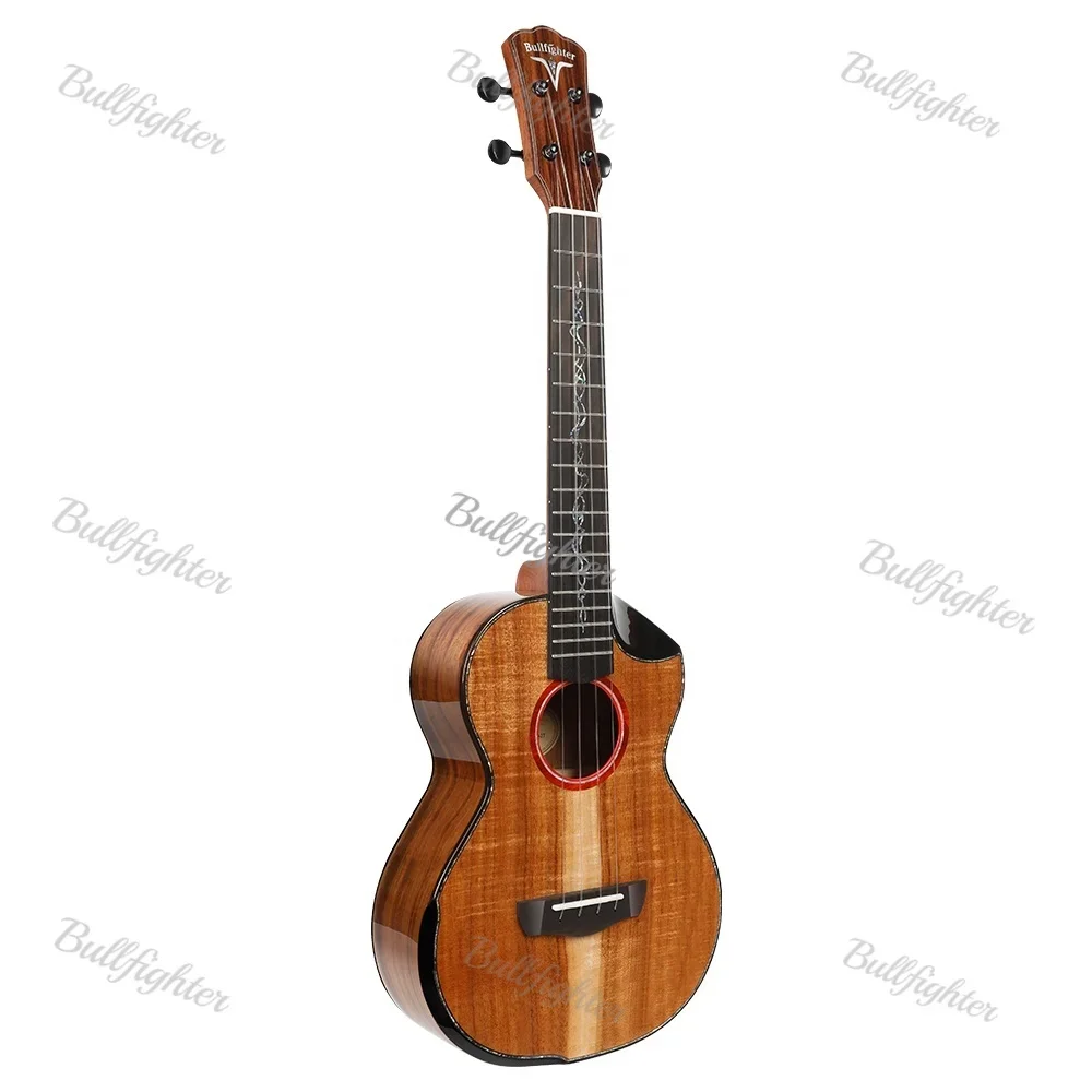 

Bullfighter-A2T All Solid KOA Uke OEM 26-дюймовый глянцевый комплект премиум-класса с твердой нейлоновой струной из акации, тенор-акустическая гавайская гитара, цены