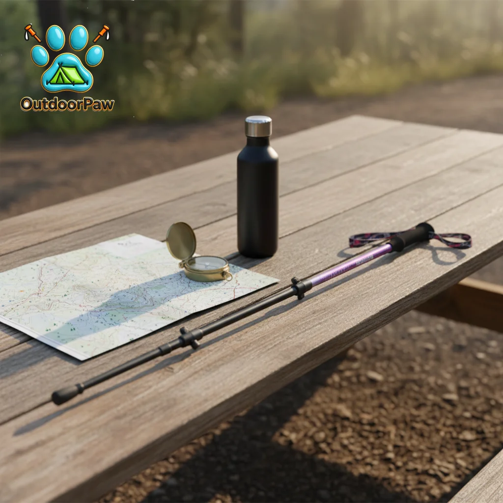 Lightweight carbon fiber trekking poles 3-section retractable non-slip trekking poles, suitable for outdoor hiking