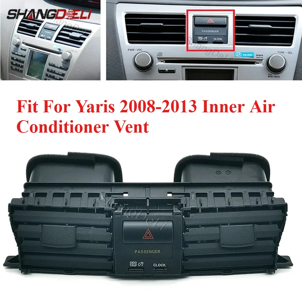 car-interior-dash-central-air-conditioning-vent-assembly-with-hazard-warning-light-button-replacement-fit-for-toyota-yaris-07‑13