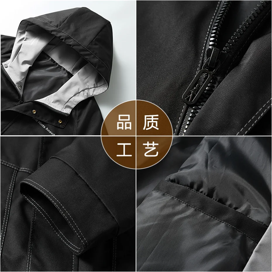 10XL Plus Size Cargo Jacket Coat Men Spring Autumn Black Jacket Fashion Casual Camp Coat Big Size 10XL Outerwear