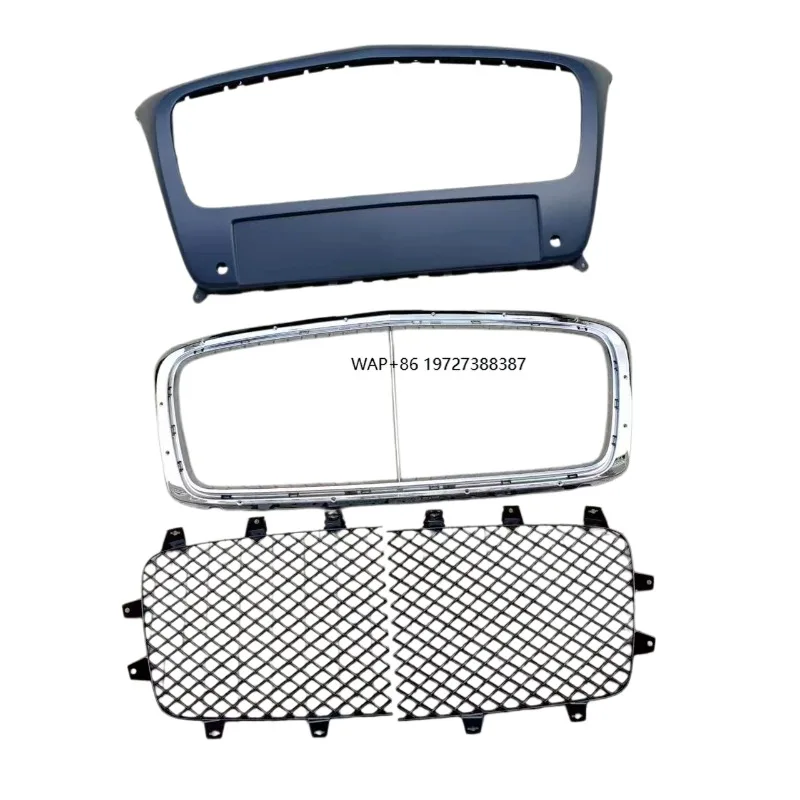 

New for GT GTC 2012-2015 Polypropylene Chrome Frame Black Radiator Grille Mesh Frame Kit with Bolts