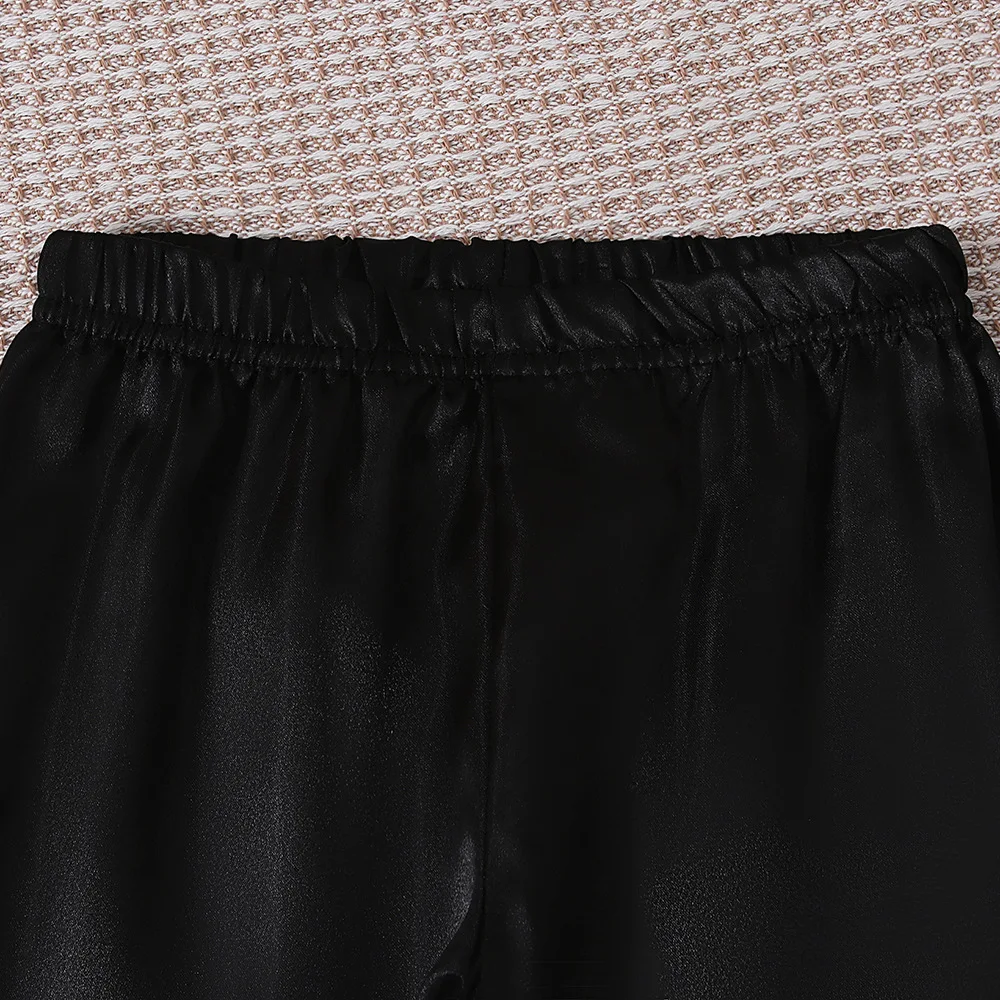 Kinder-Piraten-Kostüm-Set, 5-teilig, schwarz-weiß gestreiftes Oberteil + Hose + Hut + Augenklappe + rotes Bandana, Halloween-Bösewicht-Räuber-Cosplay-Outfit für Jungen – Detail 4