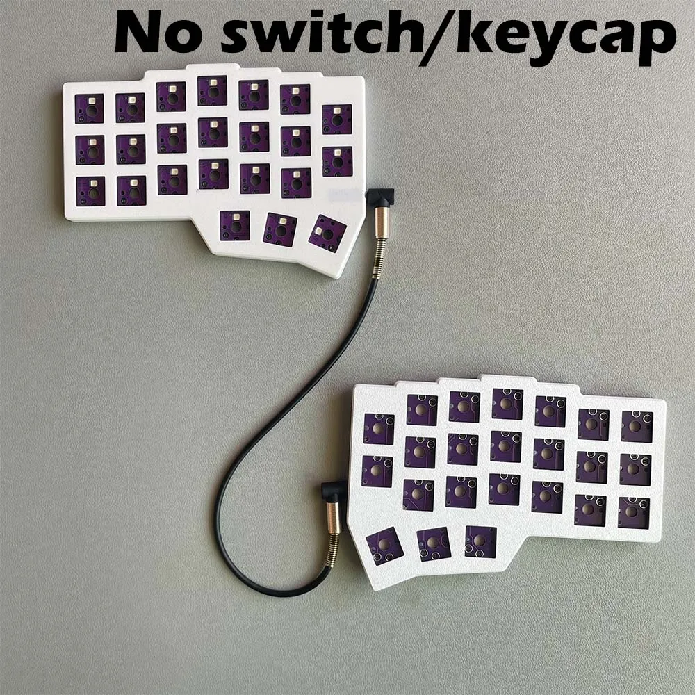 CHOC Corne Laag profiel gesplitst mechanisch toetsenbord Bedraad Hot-swap Kaih Chocalate V1/V2 Schakelaar Bedraad RGB VIAL Programmeerbaar - afbeelding 1