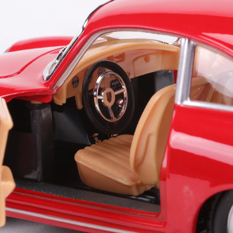 Burago 1:24 1961 Porsche 356B Coupe Alloy Model Car #22079