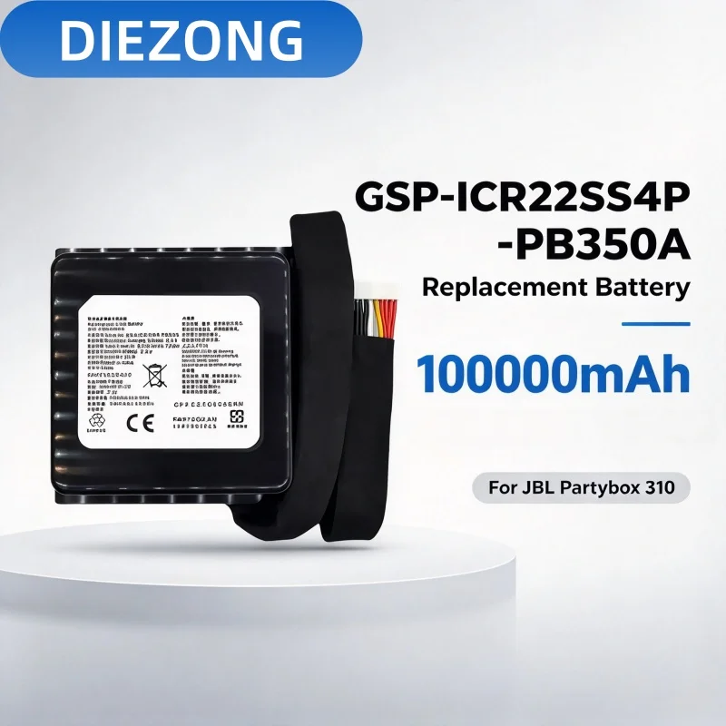 Replacement Battery GSP-ICR2S4P-PB350A 10000mAh for JBL Partybox 310 Bluetooth Party Speaker Lithium Battery Pack