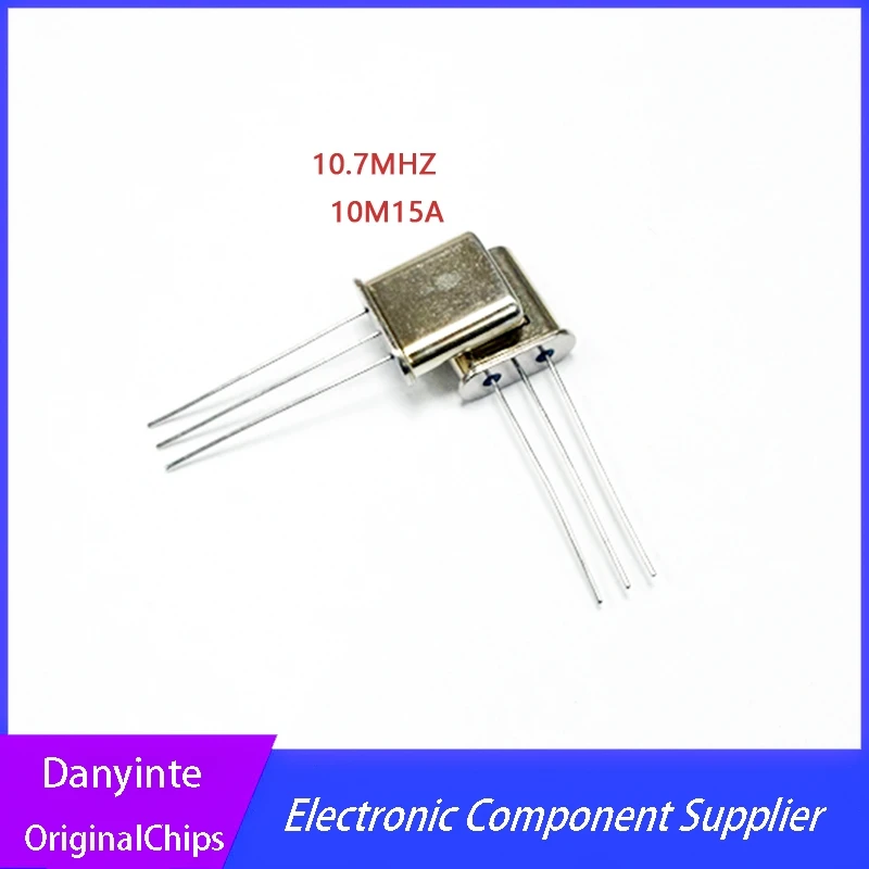 New 10PCS/LOT 10.7MHZ  10M15A 49T 3dB +-7.5KHZ CQ  10.7M 3foot