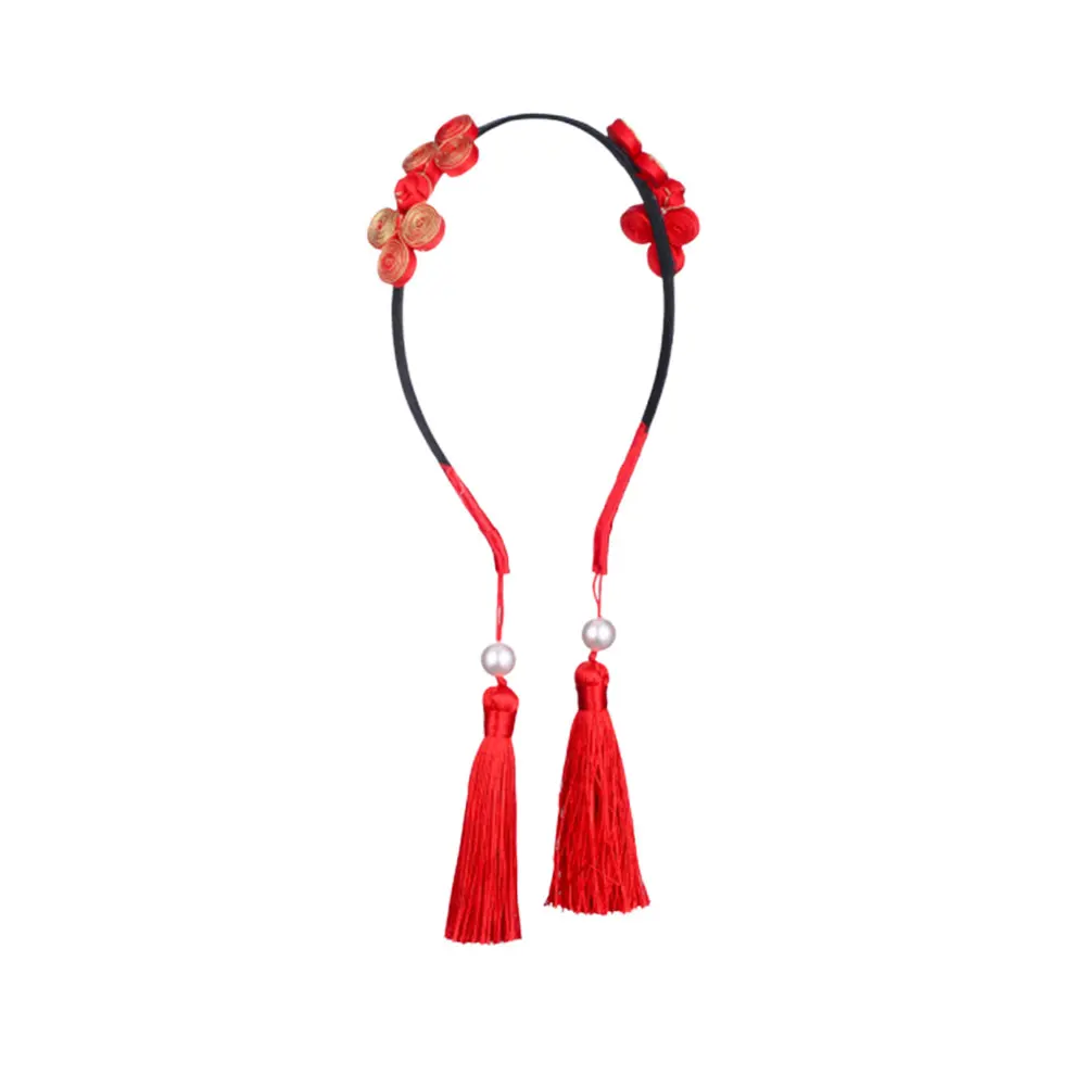 

Kid Hair Ties Children's Headband Accessories for Girls Tassel Headwear Suit New Hoop