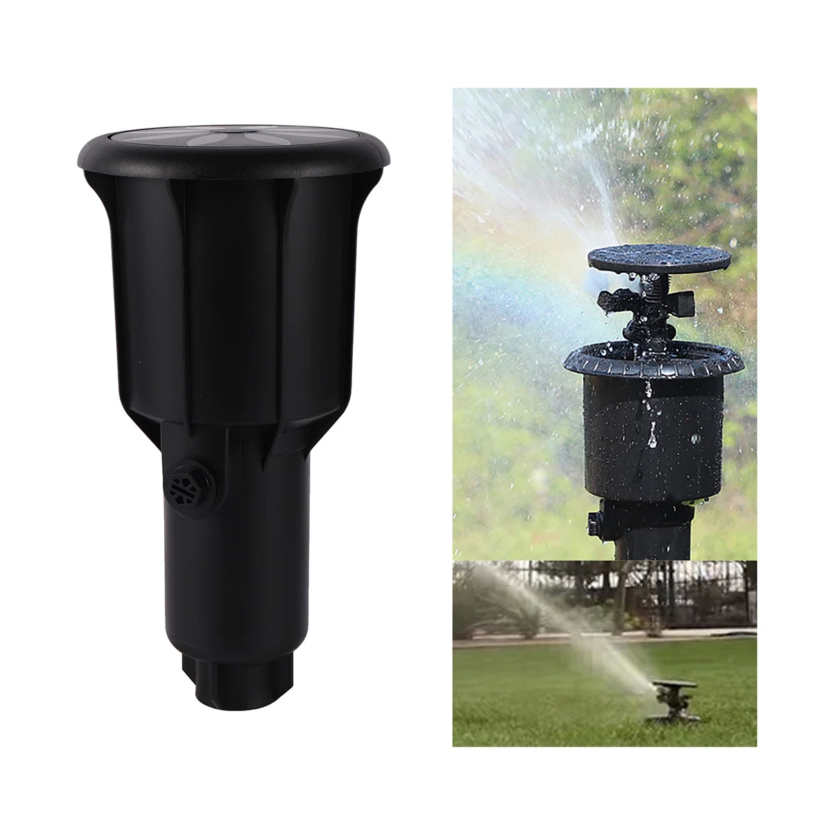 Impulse Pop-up Sprinkler Retractable Water Bird Sprayer Head Garden Irrigation Large Water Flow Rocker Sprinkler 1/2\