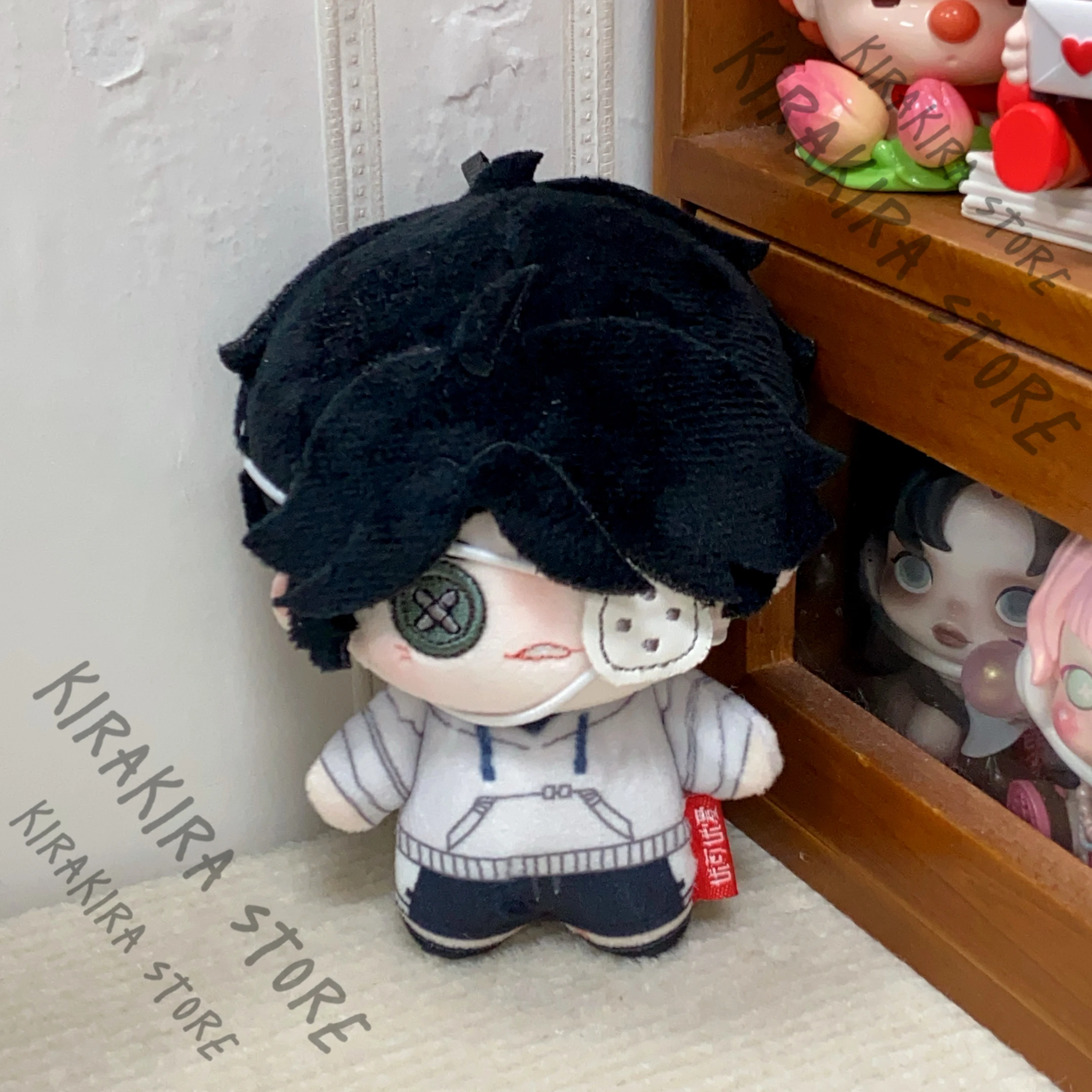 

Identity Ⅴ Luca Balsa Cotton Anime Cosplay 10cm Mascot Pendant Eye Mask Hanging Drop Prisoner Action Figure Gift Otaku
