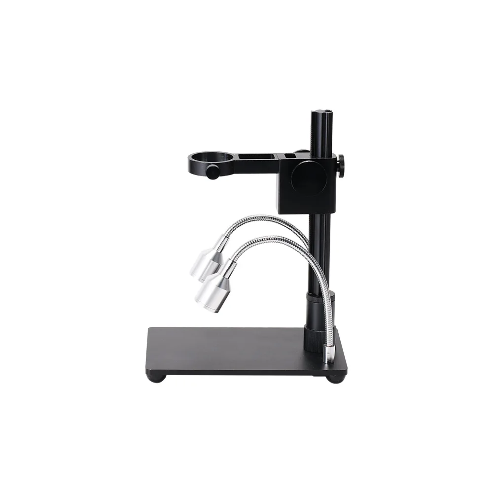 35Mm Digital Video Microscope Adjustment Bracket Aluminum Alloy Inspection Lifting Bracket with Light 50mm