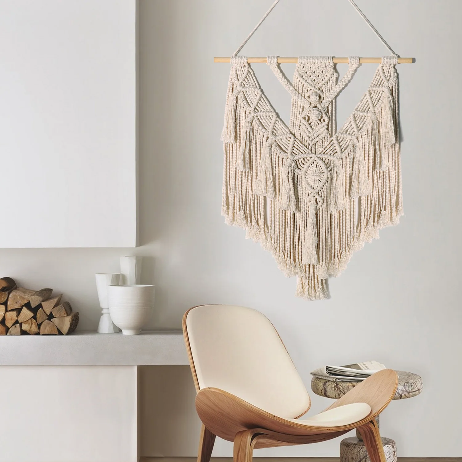 Tapestry Simple Homestay Decoration Bohemian Handmade Woven Wall Hanging Tassel Decoration