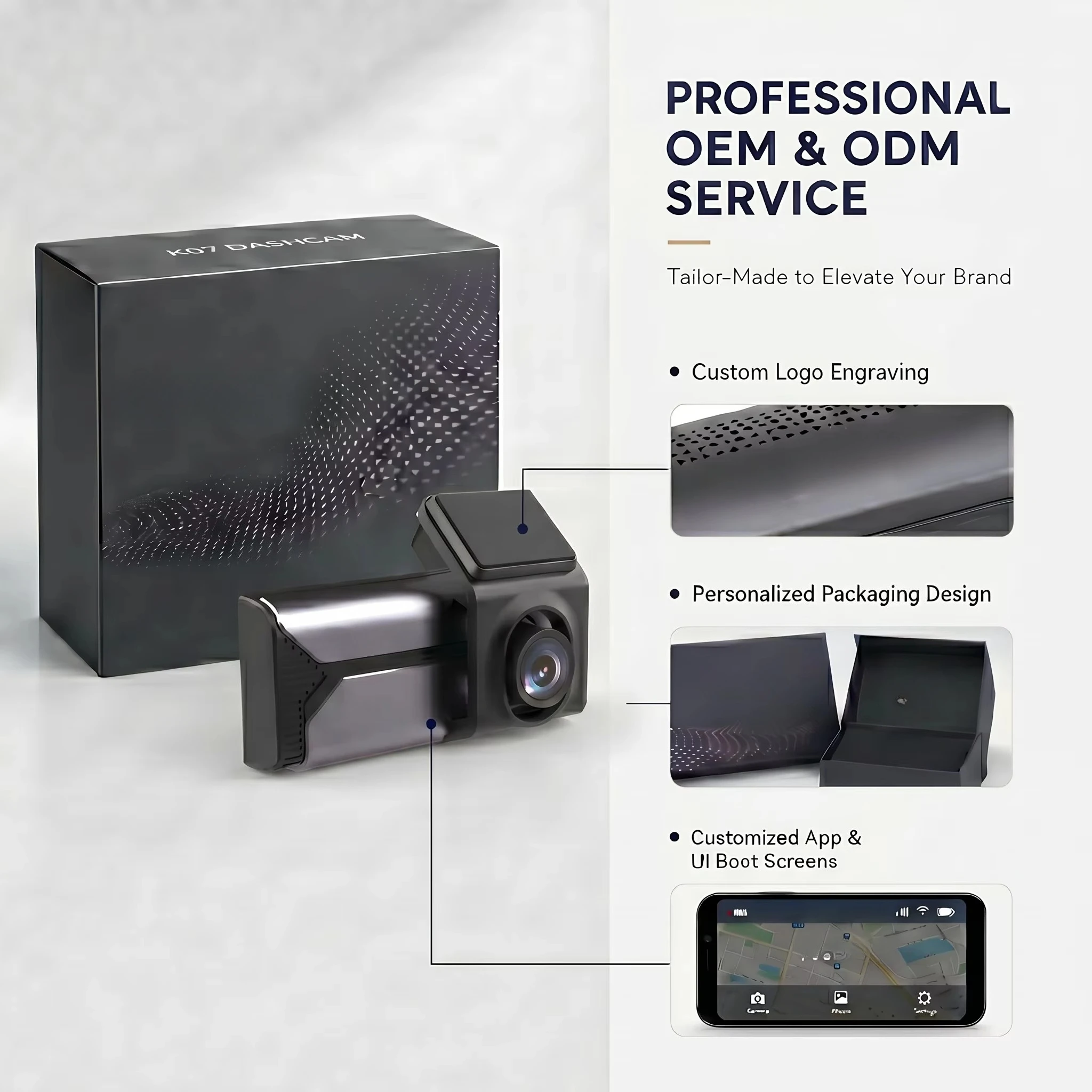3.69 inch Dash Cam 4K HD Front 2K Rear Dual Lens WIFI Car Camera 24H Parking Monitor Dash Cam Time-Lapse Recording