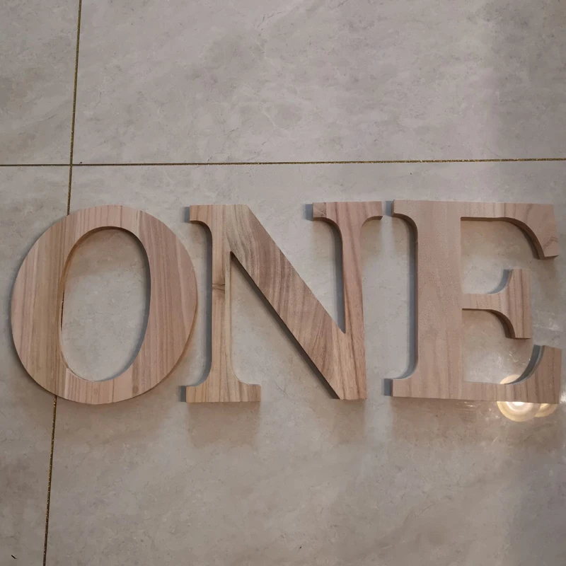 

Wooden Letters ONE Decoration Decoration Letters Wood Decorations Crafts Names