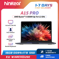 Ninkear A15 PRO Laptop AMD Ryzen 5 7430U 16-inch 2.5K IPS 120Hz 16GB DDR4+1TB SSD WiFi 6 Windows 11 Backlit Keyboard Notebook