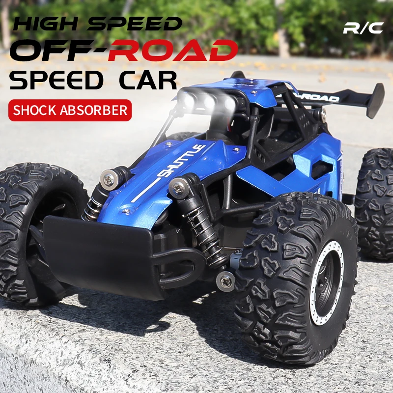 2WD RC Car 1:16/1:20 2.4G Model Off-road LED Light Remote Control Climbing Vehicle Outdoor Cars Gifts for Kids Toys