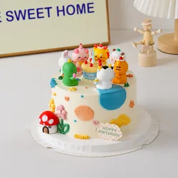 Happy Birthday Cake Topper Forest Animals Cake Topper Party Supplies Wedding  Jungle Decoration Party Favors For Kids Birthday