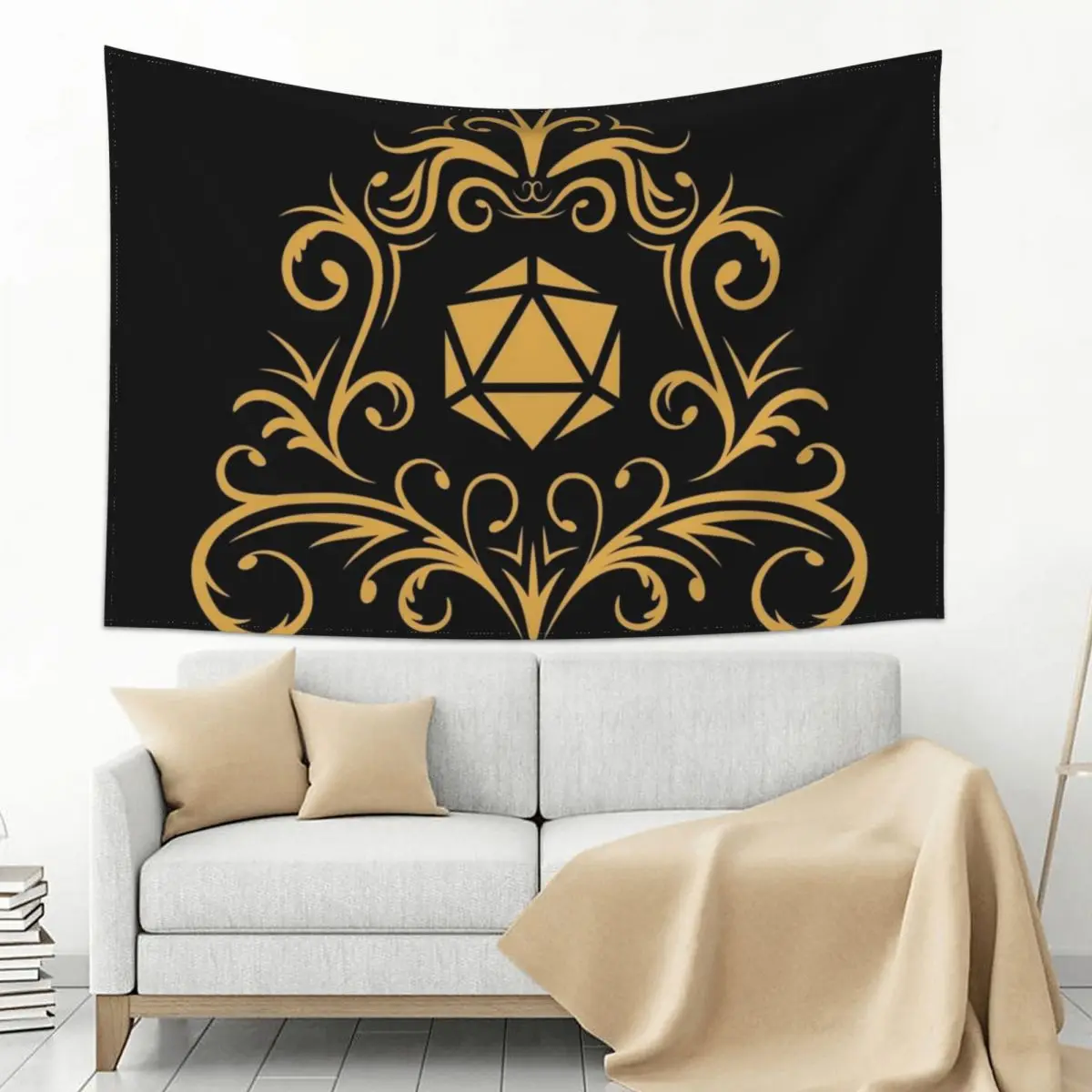 

Tribal Polyhedral D20 Dice Tabletop RPG Gaming Tapestry