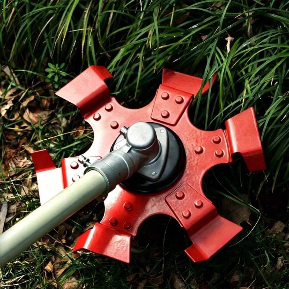 9.69 Inch Small Trenching Wheel Manganese Steel Multi-Functional Furrow Excavating Wheel Lawn Mower Blade Weeder Plate