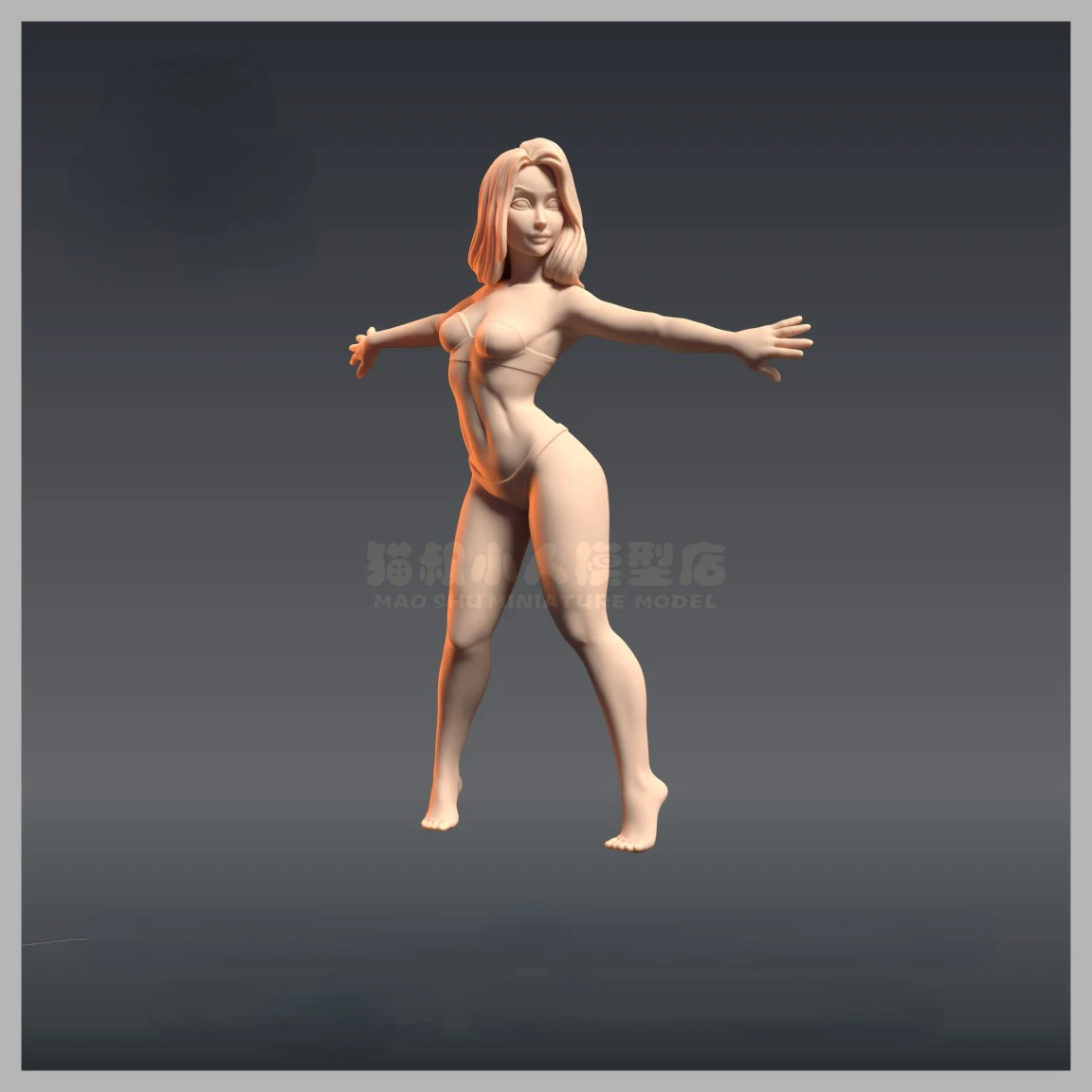 Anime peripheral figure Beach reaching out girl 1:43/Other size Colorless model hand do Hobby DIY toys