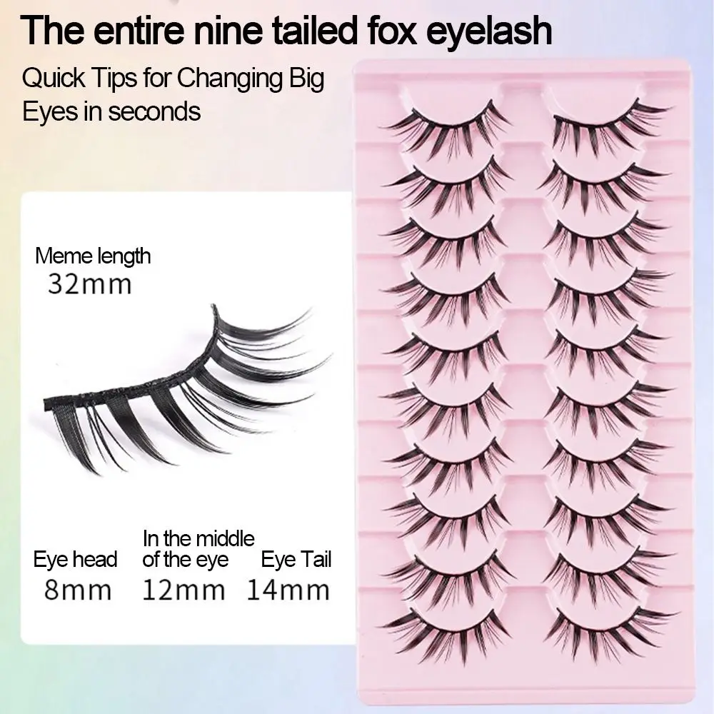 高品質のテーパードつけまつげ、黒のCカール、アニメ風つけまつげ、まつげエクステ