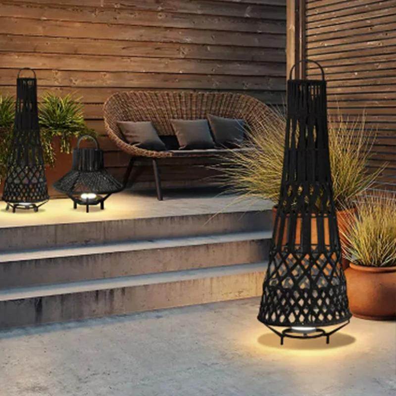 

Outdoor Garden Lamp Waterproof Lawn Lamp Villa Garden Layout Lamp Terrace Landscape Lamp Creative Solar Woven Lamp