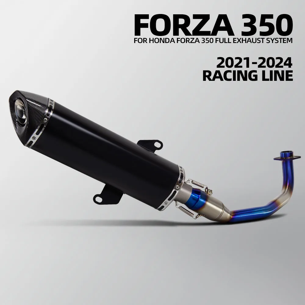 

For Honda Forza350 NSS350 2021-2024 Motorcycle Exhaust Full System Blue Manifold Connect Long Muffler with DB Killer