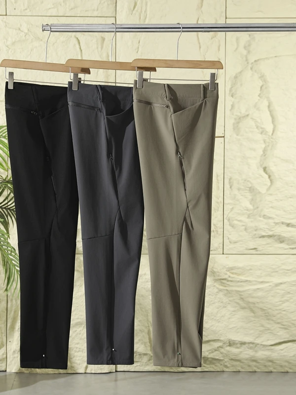 

Loose Straight Leg Breathable Casual Pants Men's Commuter Sle Outdoor Waterproof Trousers Comfortable Nylon Polyester Blend