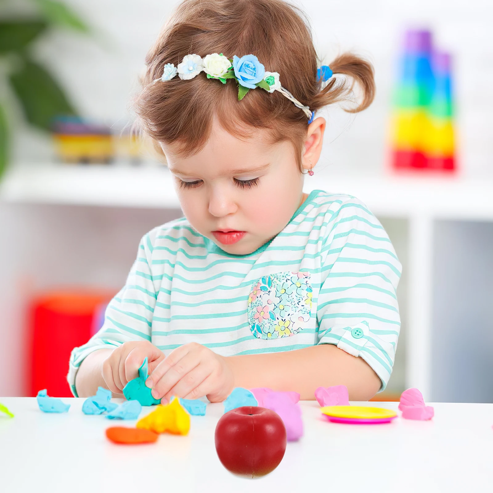 

Simulated Fruit Sand Tube Baby Toys Plastic Musical Instruments for Early Learning Sensory Hand Eye Coordination Home