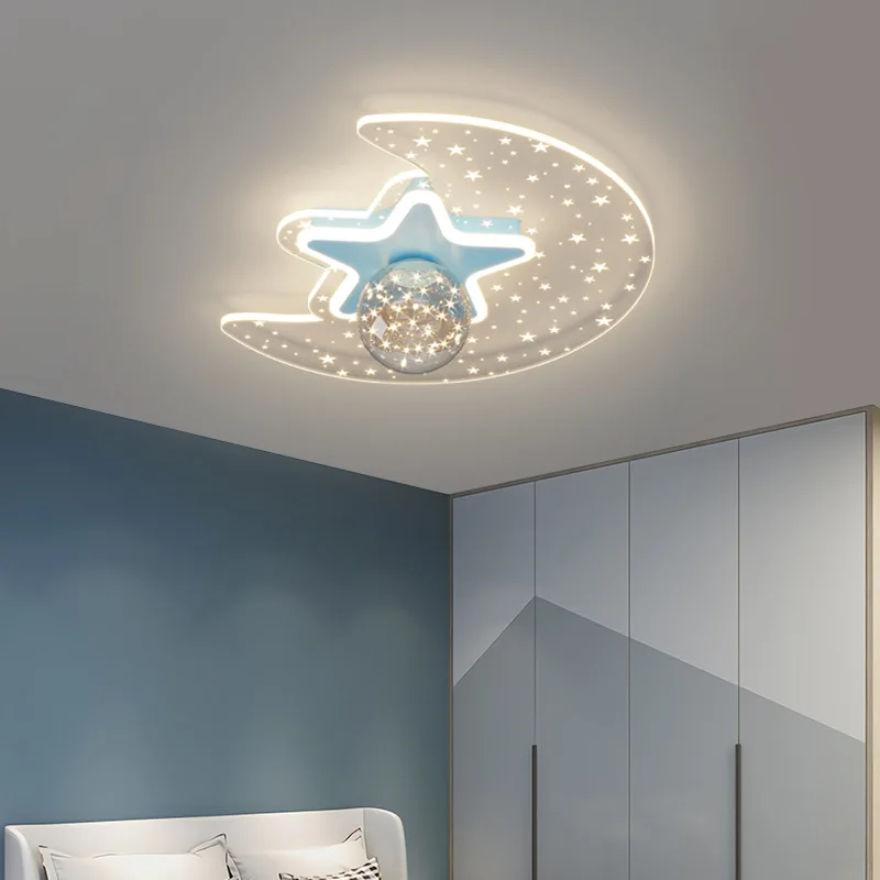 Children Room Modern Ceiling Light Kids Room Light Ceiling Star Room Lights For Bedroom Cute Girls Boys Baby Bedroom Light