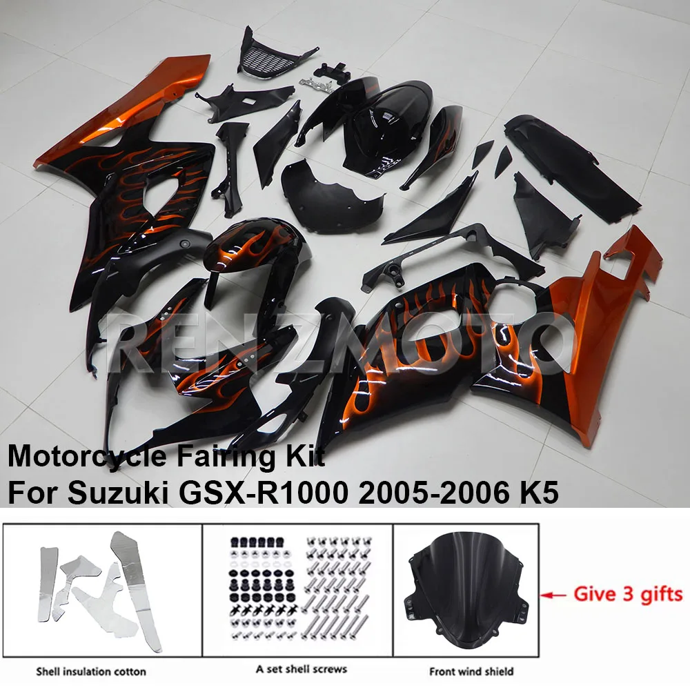 

S1005-116a For Suzuki GSX-R1000 2005-2006 K5 K6 Fairing Motorcycle Set Body Kit Decoration Plastic Guard Plate Accessories Shell