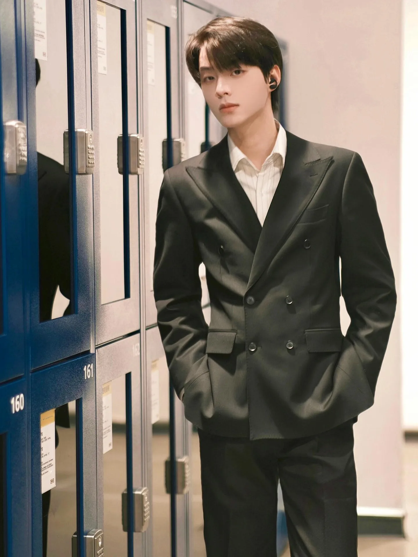 Japanese Style Student Uniform Suit Jacket Boys Double Breasted School Class Uniform Top Youthful Vitality Style Polyester