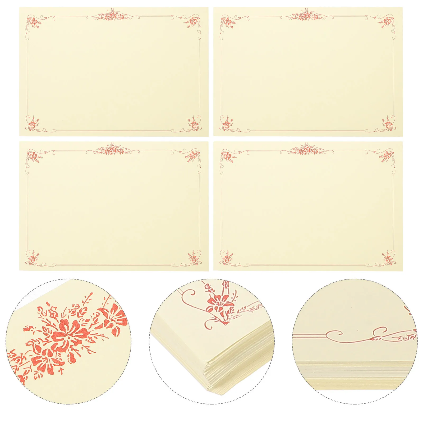 

100pcs Inner Pages Blank Certificates For Students Blank Glossy Card Academic Paper for Printing Diplomas Documents Awards