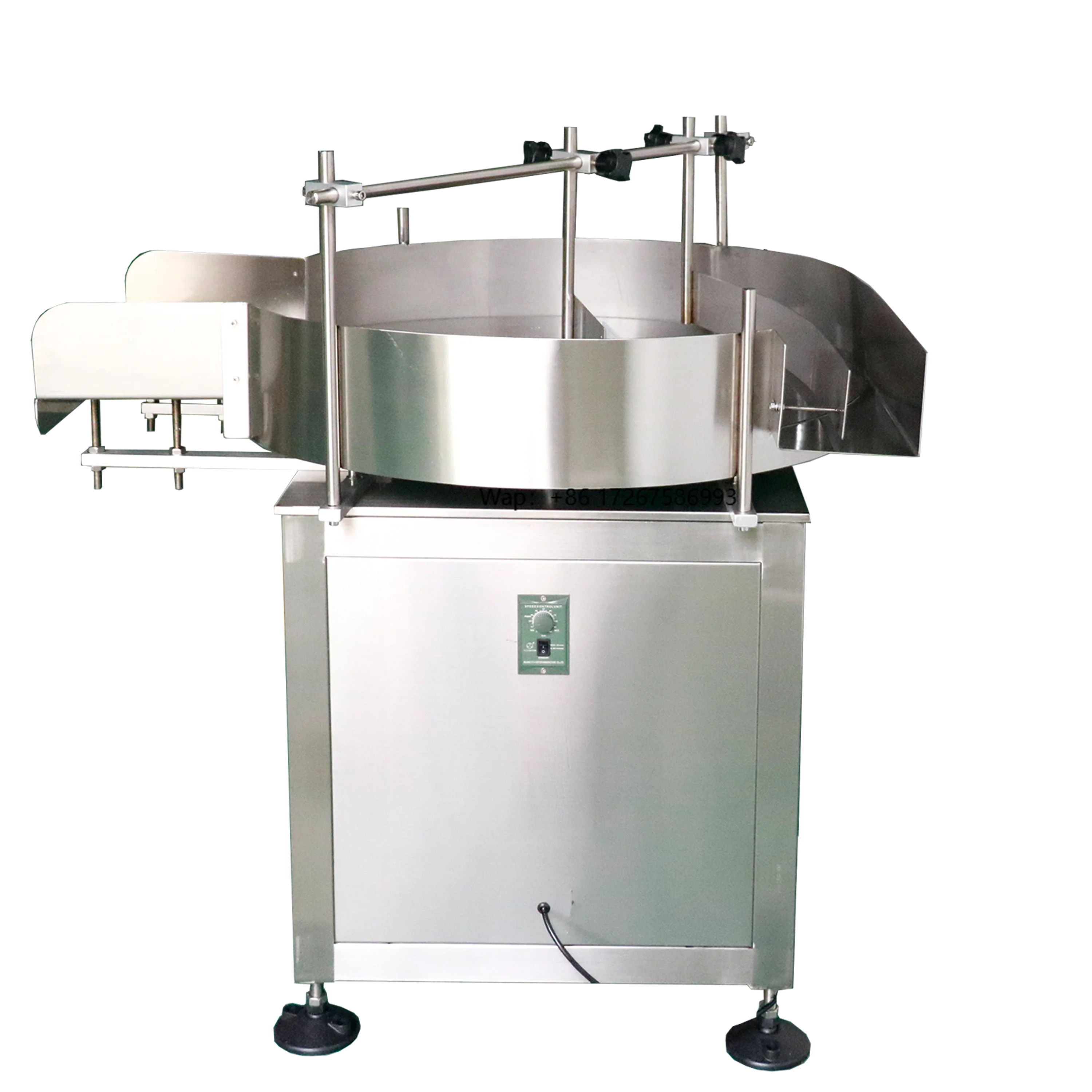 Tocadiscos giratorio automático de colección de alimentadores de botellas