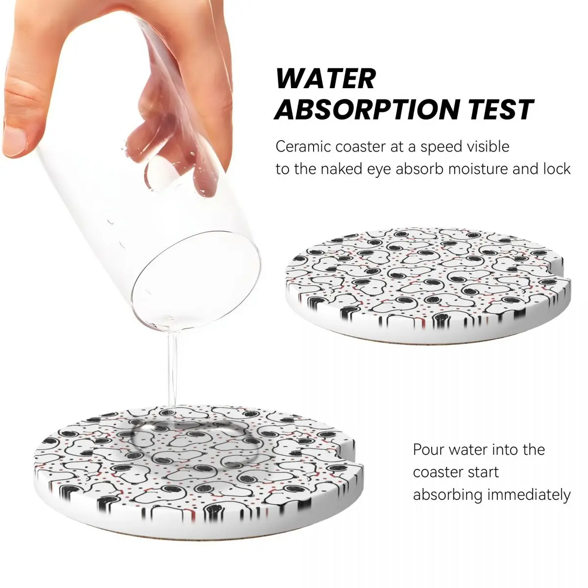 سنوبيس كأس السيارة كوست العالمي اكسسوارات السيارات الداخلية سنوبي حامل أكواب الفول السوداني جزءا لا يتجزأ من الحلي قاعدة أكواب السيراميك