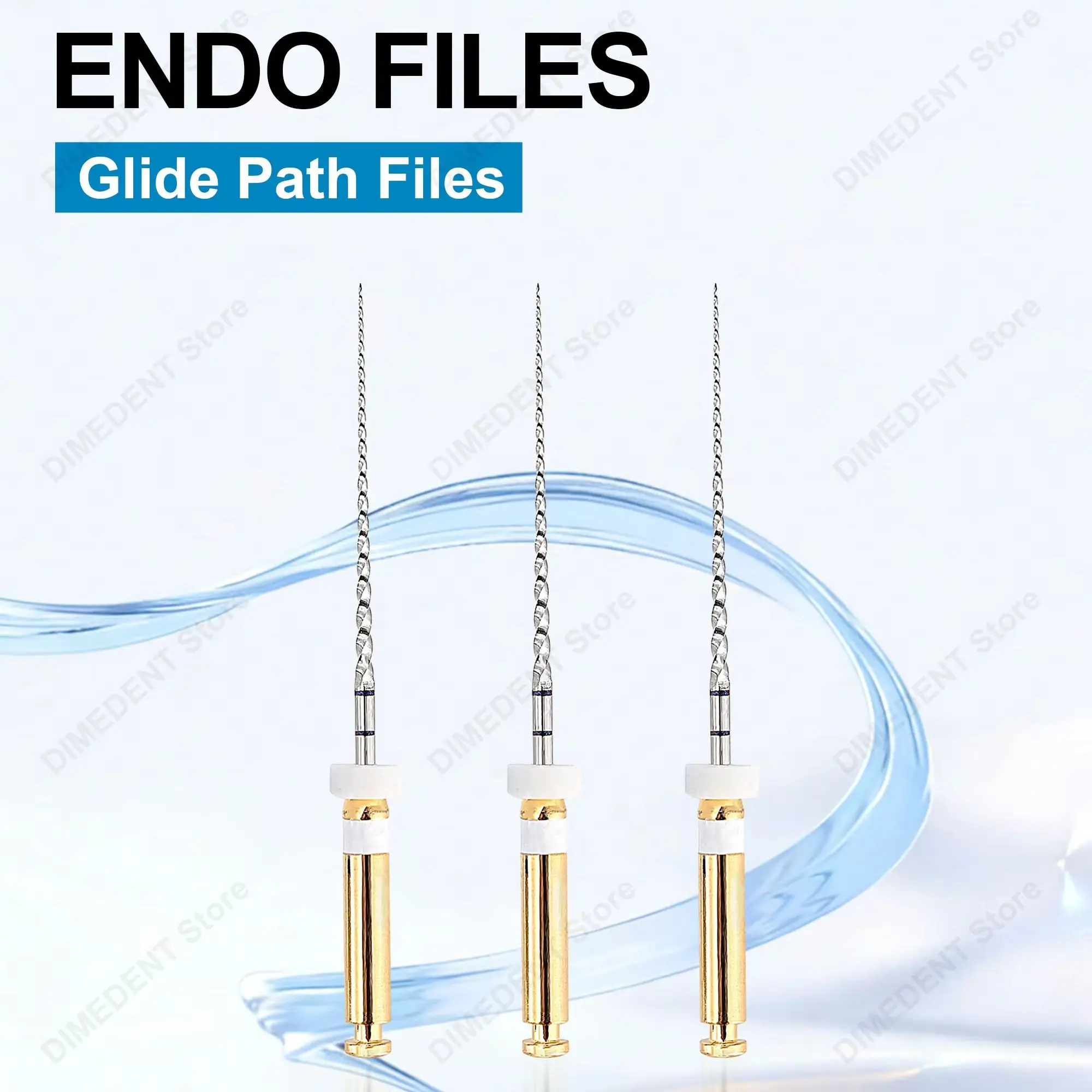 DIMEDENT Glide Path Niti Files 3Pcs/Box Rotary Endodontic File 21/25mm 02/16 Dental Root Canal Files Engine Use Dentistry Tools