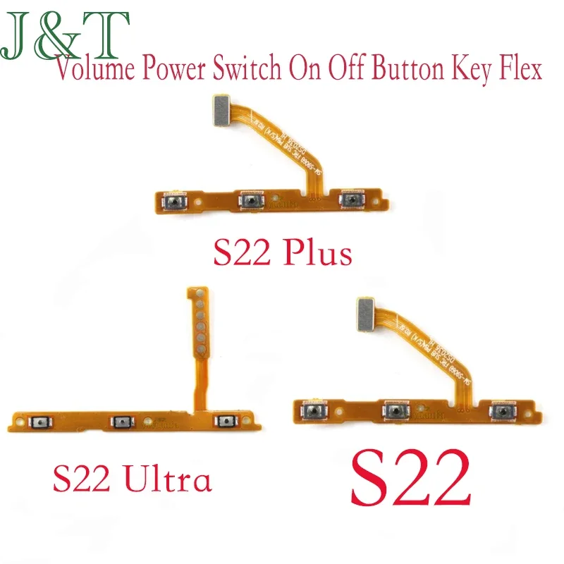 Volume Power Switch On Off Button Key Ribbon Flex Cable For Samsung Galaxy S22 S22 Plus S22 Ultra