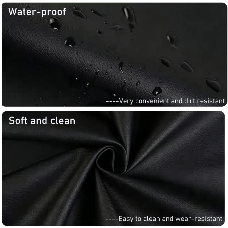 Car Seat Safety Protector Leather Pad for Kids Baby Pets Universal Waterproof Anti-Scratch Rear Seat Cushion Coverage Protection